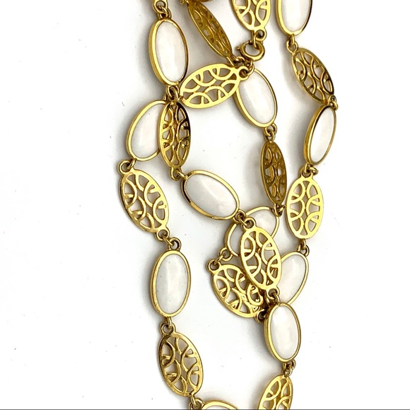 Vintage Necklace White Gold Spring Summer - Picture 7 of 7